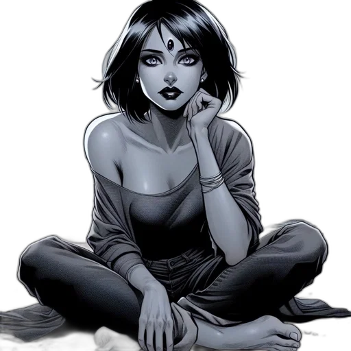 comic book art, concept art, cartoon, fantasy art transparent PNG cut-out