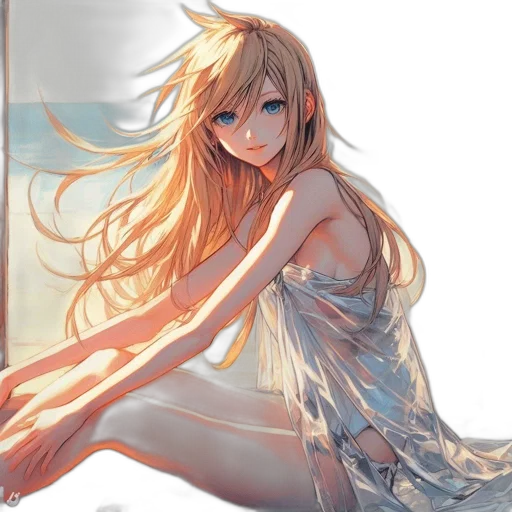 dress, dragon, anime, fantasy art transparent PNG cut-out