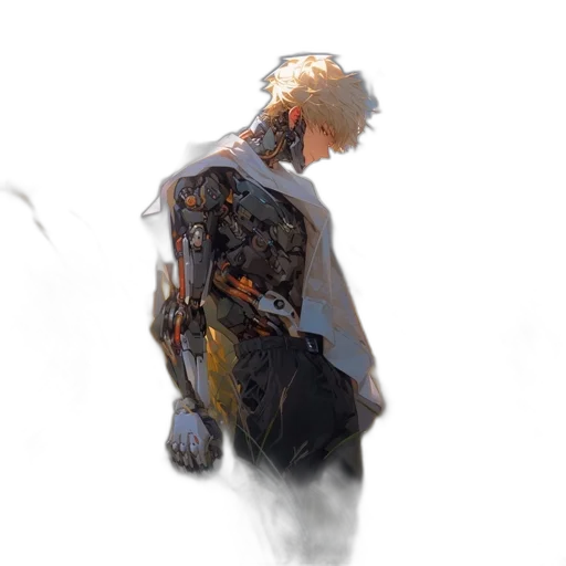 jacket, robot, dragon, creature transparent PNG cut-out