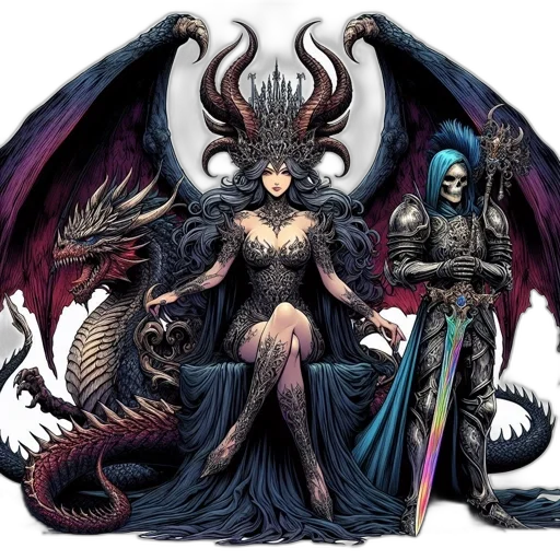 dragon, fantasy art, concept art, comic book art transparent PNG cut-out