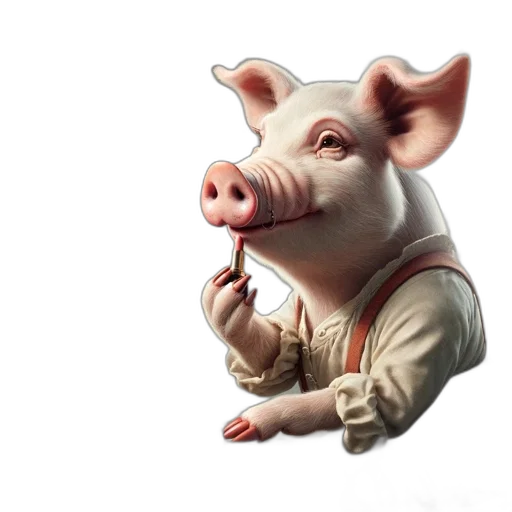 animal, food, photorealistic, 3d render transparent PNG cut-out