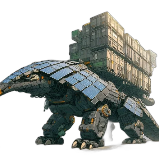robot, dragon, animal, creature transparent PNG cut-out