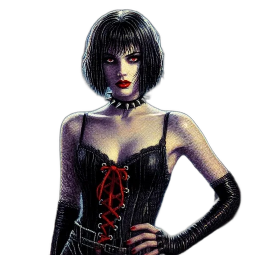 comic book art, concept art, fantasy art, cyberpunk transparent PNG cut-out
