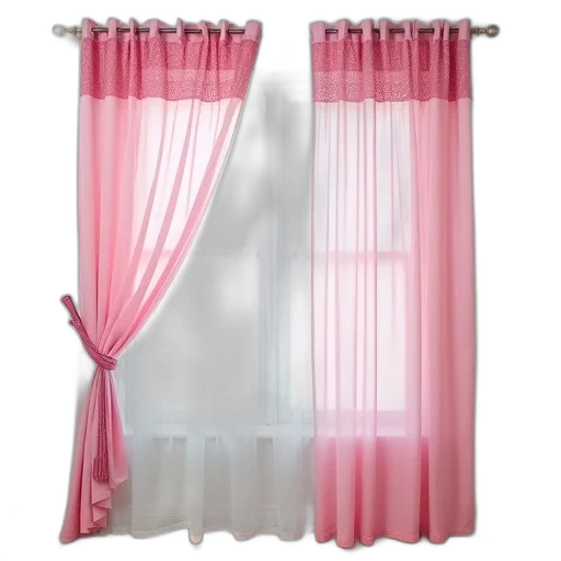 furniture, 3d render, pastel, pink transparent PNG cut-out