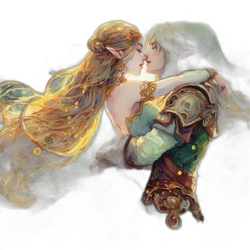 sword, dragon, fantasy art, watercolor transparent PNG cut-out