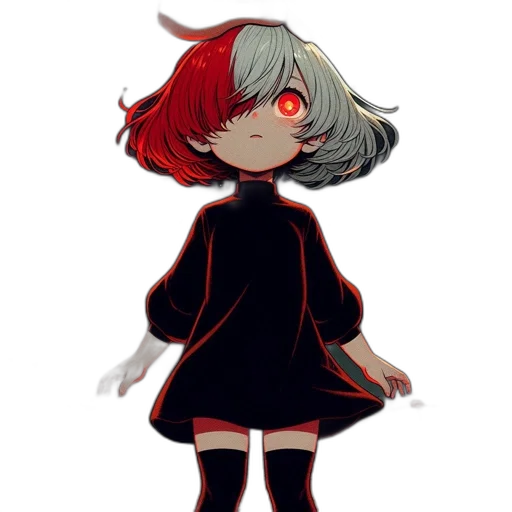 mask, dress, creature, hair transparent PNG cut-out