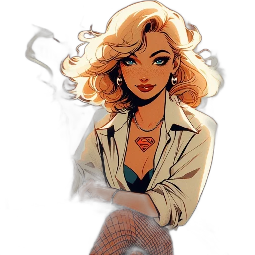 jacket, comic book art, concept art, cartoon transparent PNG cut-out