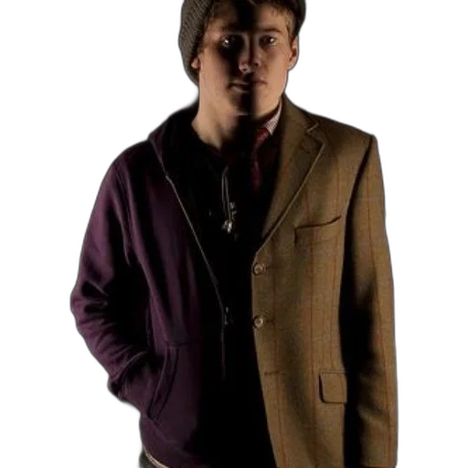 jacket, staff, face, jewelry transparent PNG cut-out
