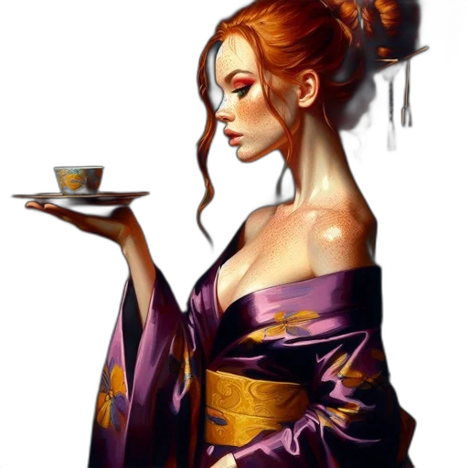 dress, jewelry, staff, fantasy art transparent PNG cut-out