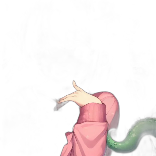 dragon, staff, creature, jacket transparent PNG cut-out
