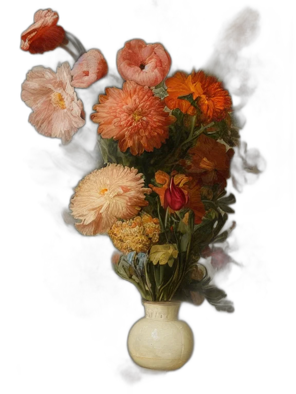 flower, crown, staff, face transparent PNG cut-out