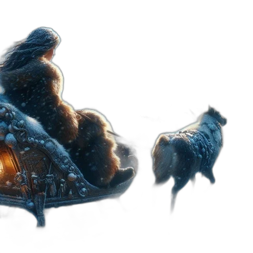 dragon, crown, hair, creature transparent PNG cut-out