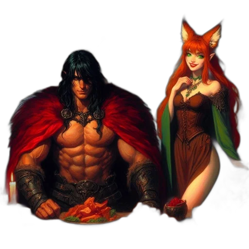 fantasy art, concept art, pixel art, comic book art transparent PNG cut-out