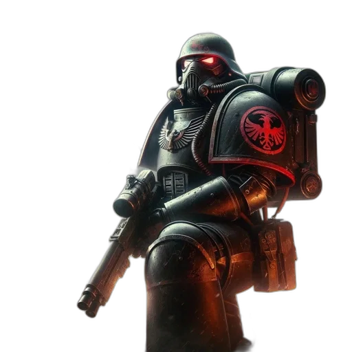 robot, weapon, concept art, 3d render transparent PNG cut-out