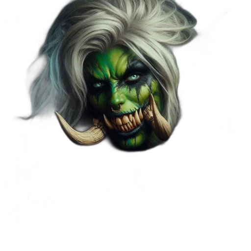 mask, face, creature, staff transparent PNG cut-out