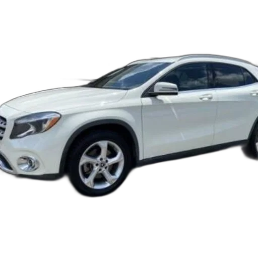 car, white, mercedes-benz, gla transparent PNG cut-out