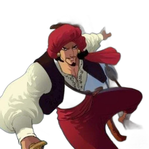 jacket, staff, face, weapon transparent PNG cut-out