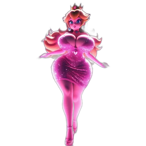 dress, crown, jewelry, staff transparent PNG cut-out