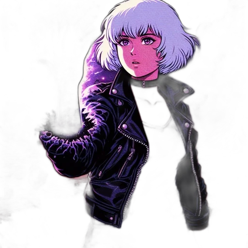 jacket, weapon, face, creature transparent PNG cut-out