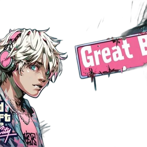 concept art, comic book art, cyberpunk, anime transparent PNG cut-out