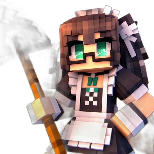 staff, 3d render, pixel art, concept art transparent PNG cut-out