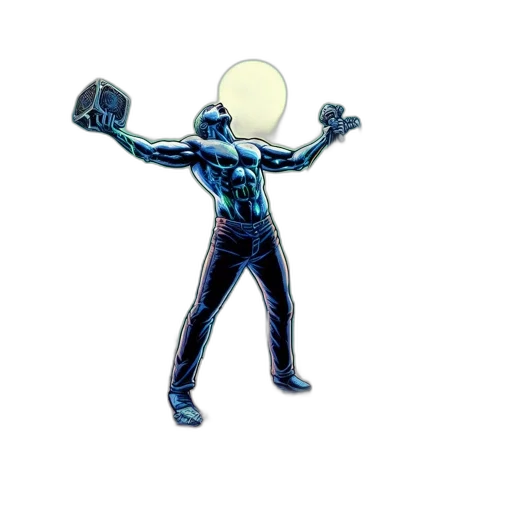staff, robot, mask, jacket transparent PNG cut-out