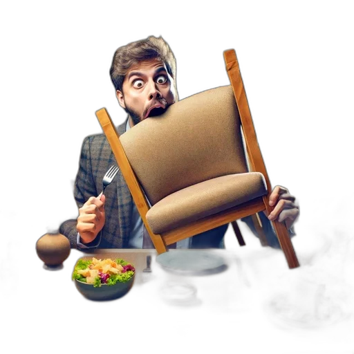 food, furniture, face, staff transparent PNG cut-out