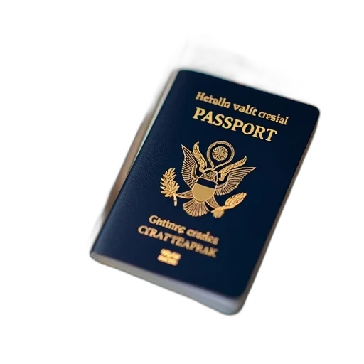 international, passport, photo, two transparent PNG cut-out