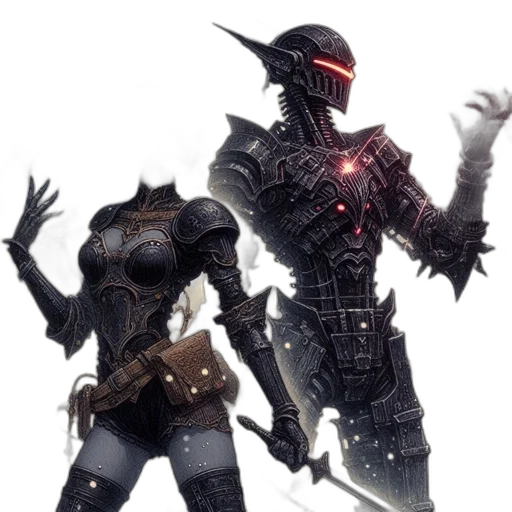 robot, weapon, sword, concept art transparent PNG cut-out