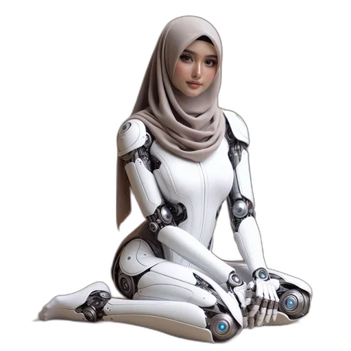 robot, concept art, 3d render, comic book art transparent PNG cut-out