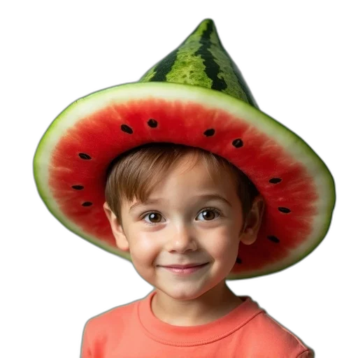 hat, crown, face, creature transparent PNG cut-out