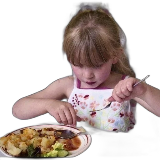 food, photorealistic, young, girl transparent PNG cut-out