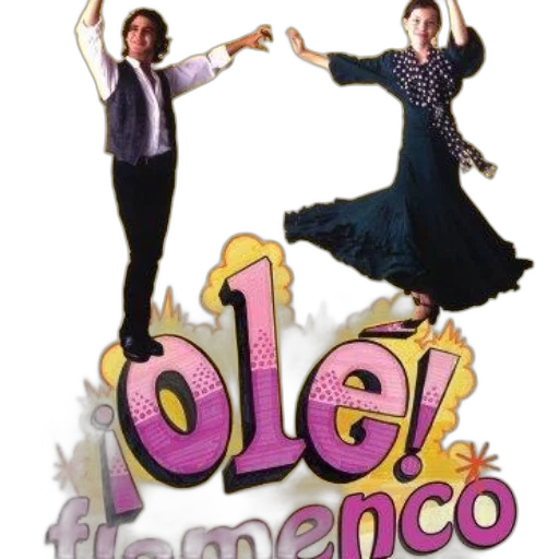 vibrant, poster, ole, flamenco transparent PNG cut-out