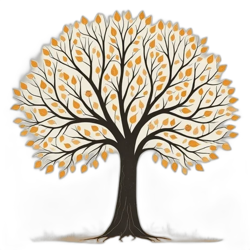 tree, crown, staff, photorealistic transparent PNG cut-out