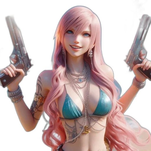 weapon, concept art, fantasy art, cyberpunk transparent PNG cut-out
