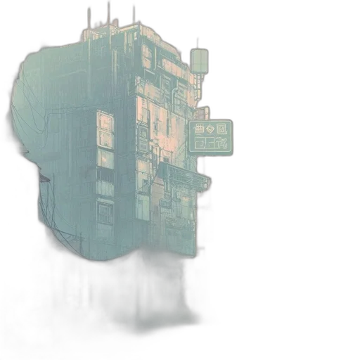 robot, building, crown, mask transparent PNG cut-out