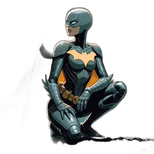 comic book art, concept art, cartoon, 3d render transparent PNG cut-out