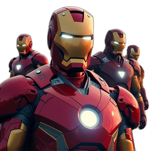 robot, mask, comic book art, 3d render transparent PNG cut-out
