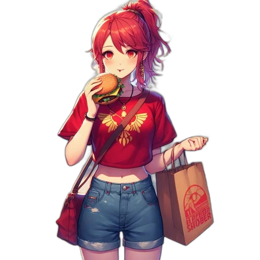 food, staff, dress, anime transparent PNG cut-out