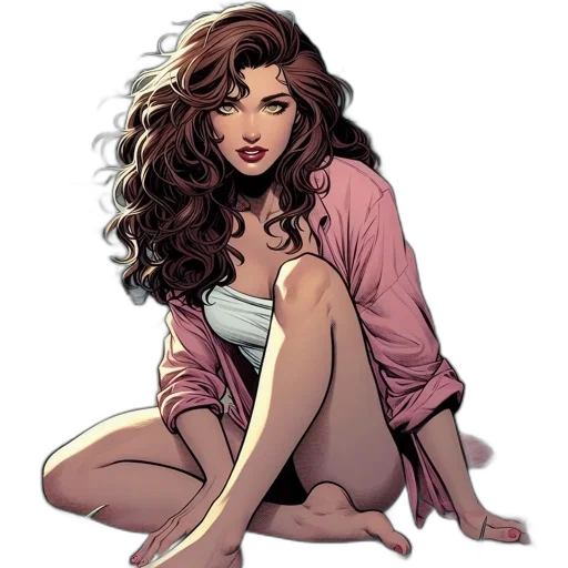 comic book art, cartoon, concept art, fantasy art transparent PNG cut-out