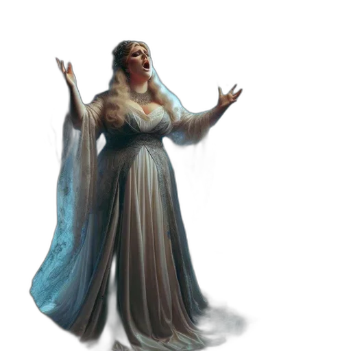dress, staff, crown, concept art transparent PNG cut-out