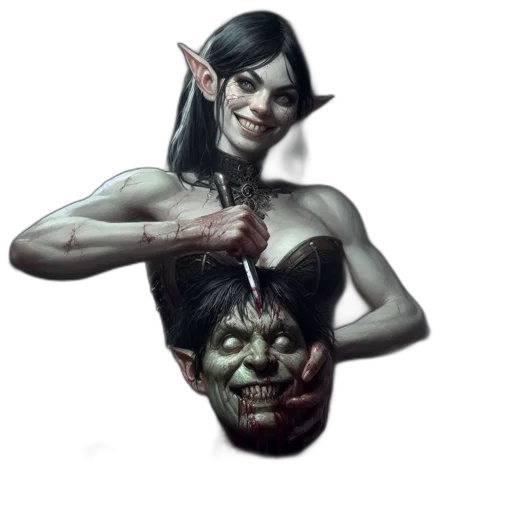 mask, face, staff, creature transparent PNG cut-out