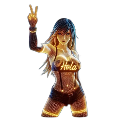 concept art, pixel art, fantasy art, cyberpunk transparent PNG cut-out