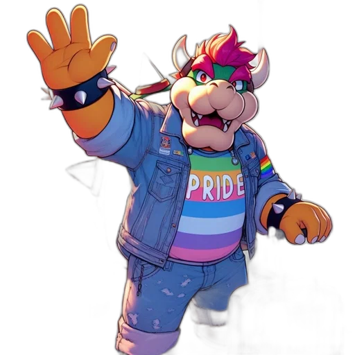 jacket, animal, concept art, vaporwave transparent PNG cut-out