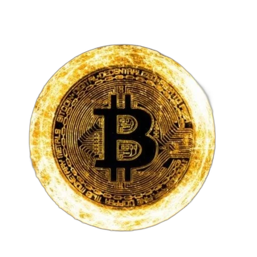 jewelry, glowing, bitcoin, symbol transparent PNG cut-out