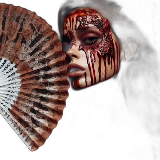 mask, hair, umbrella, face transparent PNG cut-out