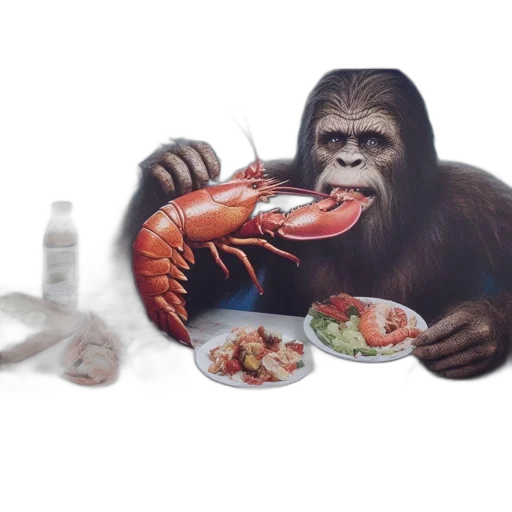 food, animal, creature, photorealistic transparent PNG cut-out