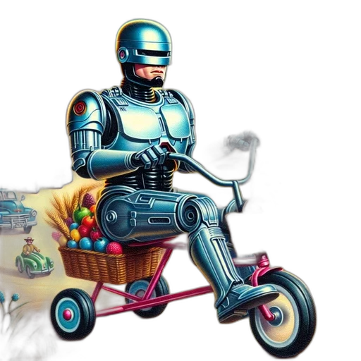 robot, concept art, comic book art, pixel art transparent PNG cut-out