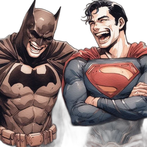 comic book art, concept art, two, iconic transparent PNG cut-out
