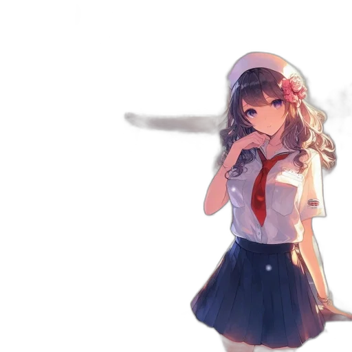 dress, hat, weapon, staff transparent PNG cut-out